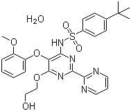 structure of CAS# 157212-55-0, 波生坦(水合物)