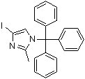 structure of CAS# 157255-72-6, 4-碘-2-甲基-1-(三苯基甲基)-1H-咪唑