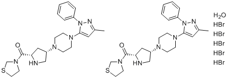 structure of CAS# 1572583-29-9, 替利列汀氢溴酸盐水合物