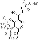 CAS # 157297-02-4, 2-Deoxy-2-(sulfoamino)-D-glucose 3,6-bis(hydrogen sulfate) trisodium salt