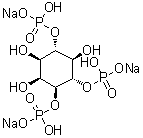 structure of CAS# 157380-18-2, D-myo-肌醇 1,4,6-三(磷酸二氢酯)三钠盐