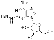 structure of CAS# 15763-11-8, 2-肼基腺苷