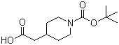 structure of CAS# 157688-46-5, 1-叔丁氧羰基-4-哌啶乙酸