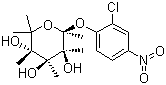 structure of CAS# 157843-41-9, 2-氯-4-硝基苯-alpha-L-岩藻糖苷