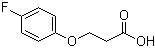 structure of CAS# 1579-78-8, 3-(4-氟苯氧基)丙酸