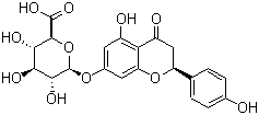 structure of CAS# 158196-34-0, 柚皮素-7-O-葡萄糖醛酸苷