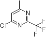 structure of CAS# 1582-25-8, 4-氯-6-甲基-2-三氟甲基嘧啶