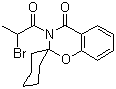 structure of CAS# 158299-05-9, 3-(2-溴代-1-氧代丙基)-螺[2H-1,3-苯并噁嗪-2,1'-环己烷]-4(3H)-酮