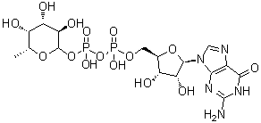 structure of CAS# 15839-70-0, Guanosine diphosphofucose