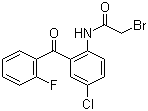 2-Bromoacetamido-5-chloro-2'-fluorobenzophenone molecular structure (CAS 1584-62-9)