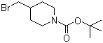 structure of CAS# 158407-04-6, 4-(溴甲基)哌啶-1-甲酸叔丁酯
