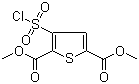 structure of CAS# 158439-31-7, 3-(氯磺酰基)噻吩-2,5-二羧酸二甲酯