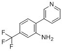 2-(Pyridin-3-yl)-5-(trifluoromethyl)aniline molecular structure (CAS 158461-54-2)