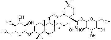structure of CAS# 158511-59-2, 墨旱莲皂苷 I