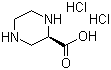 structure of CAS# 158663-69-5, (S)-哌嗪-2-羧酸二盐酸盐
