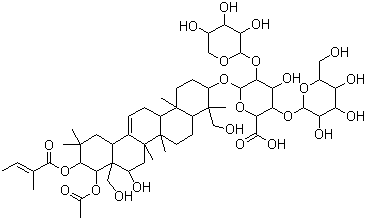 七叶皂苷 IIb分子结构 (CAS 158800-83-0)