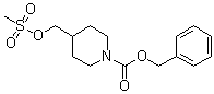 Benzyl 4-[[(methylsulfonyl)oxy]methyl]piperidine-1-carboxylate molecular structure (CAS 159275-16-8)