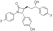 structure of CAS# 1593543-00-0, (3S,4R)-1-(4-氟苯基)-3-[(3S)-3-(4-氟苯基)-3-羟基丙基]-4-(4-羟基苯基)-2-氮杂环丁酮