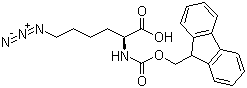 structure of CAS# 159610-89-6, 6-叠氮-N-[(9H-芴-9-基甲氧基)羰基]-L-正亮氨酸