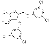 CAS 登录号：159944-91-9, 甲基-2-脱氧-3,5-二-O-(3,5-二氯苯基)-2-(氟亚甲基)-alpha-D-赤式戊呋喃糖苷