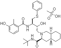 structure of CAS# 159989-65-8, Nelfinavir mesylate