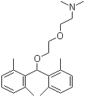 CAS # 1600-19-7, Xyloxemine, 2-[2-[Bis(2,6-dimethylphenyl)methoxy]ethoxy]-N,N-dimethylethanamine