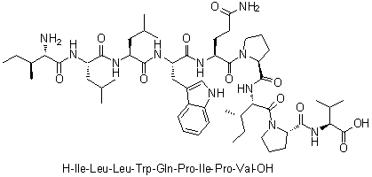 CAS 登录号：160213-54-7, L-异亮氨酰-L-亮氨酰-L-亮氨酰-L-色氨酰-L-谷氨酰胺酰-L-脯氨酰-L-异亮氨酰-L-脯氨酰-L-缬氨酸