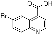 structure of CAS# 160233-76-1, 6-溴-4-喹啉羧酸