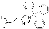 CAS 登录号：160446-35-5, 1-(三苯基甲基)-1H-咪唑-4-丙酸