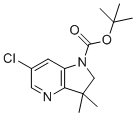 structure of CAS# 1604818-10-1, 叔-丁基6-氯-3,3-二甲基-2,3-二氢-1H-吡咯并[3,2-b]吡啶-1-羧酸酯