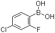 structure of CAS# 160591-91-3, 4-氯-2-氟苯硼酸
