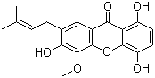 structure of CAS# 160623-47-2, 1,4,6-三羟基-5-甲氧基-7-异戊烯基呫吨酮