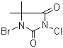 CAS 登录号：16079-88-2, 溴氯海因, 菌藻清, 1-溴-3-氯-5,5-二甲基海因