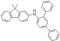 CAS 登录号：1609484-31-2, 9,9-二甲基-N-[1,1':3',1''-三联苯]-4'-基-9H-芴-2-胺