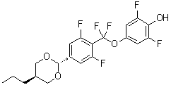 CAS 登录号：1609653-18-0, 4-[[2,6-二氟-4-(反式-5-丙基-1,3-二恶烷-2-基)苯基]二氟甲氧基]-2,6-二氟苯酚