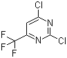 structure of CAS# 16097-64-6, 2,4-二氯-6-三氟甲基嘧啶