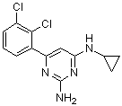 structure of CAS# 1609960-31-7, N4-环丙基-6-(2,3-二氯苯基)-2,4-嘧啶二胺