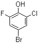 structure of CAS# 161045-79-0, 4-Bromo-2-chloro-6-fluorophenol