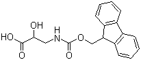 structure of CAS# 161125-36-6, 3-(Fmoc-氨基)-2-羟基丙酸