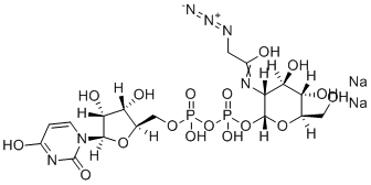 structure of CAS# 1611490-64-2, UDP-GlcNAz.2Na