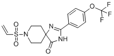 CAS # 1613373-48-0, 2-[4-(Trifluoromethoxy)phenyl]-8-(vinylsulfonyl)-1,3,8-triazaspiro[4.5]dec-1-en-4-one