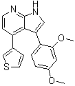 CAS # 1613710-01-2, 3-(2,4-Dimethoxyphenyl)-4-(3-thienyl)-1H-pyrrolo[2,3-b]pyridine