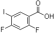 structure of CAS# 161531-51-7, 2,4-二氟-5-碘苯甲酸