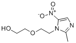 structure of CAS# 16156-94-8, 2-(2-(2-甲基-5-硝基-1H-咪唑-1-基)乙氧基)乙醇