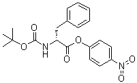 structure of CAS# 16159-70-9, N-[叔丁氧羰基]-D-苯丙氨酸对硝基苯基酯