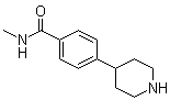 structure of CAS# 161610-09-9, 4-(4-甲基氨基羰基苯基)哌啶