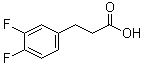 CAS # 161712-75-0, 3,4-Difluorobenzenepropanoic acid, 3-(3,4-Difluorophenyl)propanoic acid, 3-[3,4-Difluorophenyl]propionic acid