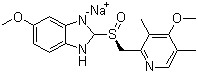 structure of CAS# 161796-78-7, 埃索美拉唑钠
