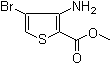 structure of CAS# 161833-42-7, 3-氨基-4-溴噻吩-2-羧酸甲酯