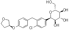 CAS 登录号：1620758-33-9, (1R)-1,5-脱水-1-C-[4-氯-3-[[4-[[(3S)-四氢-3-呋喃基]氧基]苯基]甲基]苯基]-D-山梨糖醇